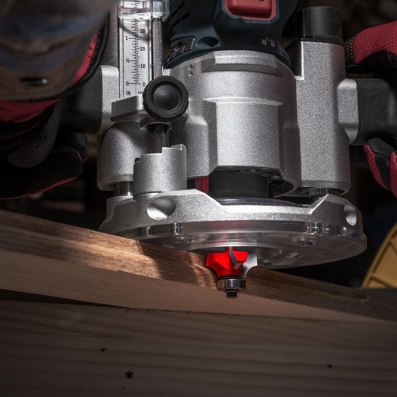 Freud 34-124: 3/8" Radius Rounding Over Bit with 1/2" Shank, 2-5/8" Overall Length