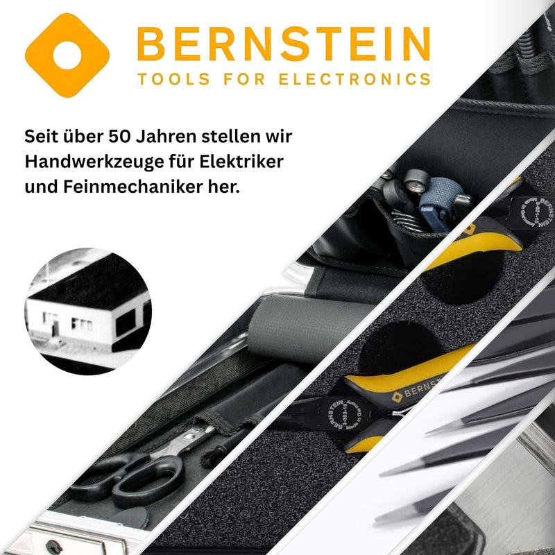 BERNSTEIN ESD Grounding Cable 1 MOhm, 1800 mm, 1 Push Button 10 mm and Banana Plug, Effective ESD Protection Earth cable 1 MOhm, 1800 mm, 1 push button