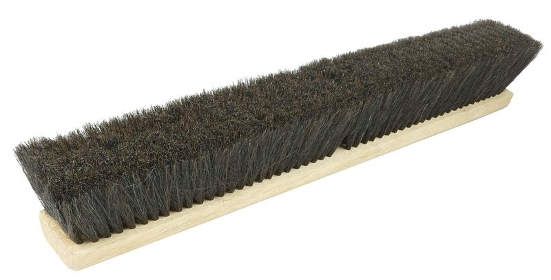 Weiler 42002 24" Block Size, Black Horsehair Fill, Fine Sweep Floor Brush,Natural 24"