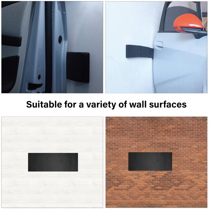 2 Pack Garage Wall Protector,Black Garage Car Door Protector Bumper Guard for Anti-Collision Waterproof Inflaming Ultra Self Adhesive EVA Foam for Warehouse (2 Pack: 15.75" x 5.9" x 0.79")