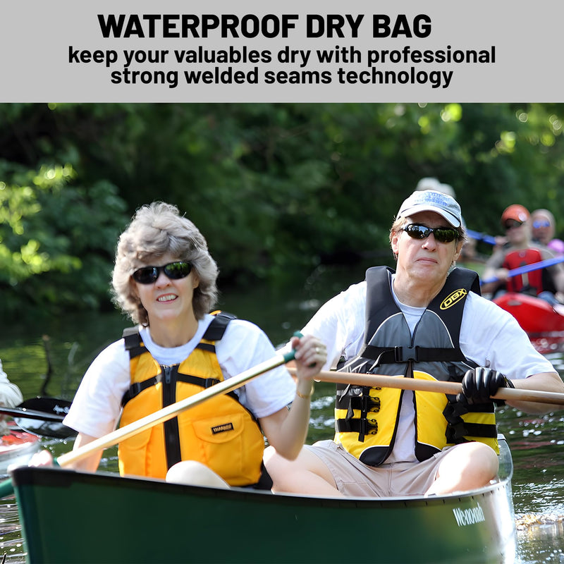 Waterproof Dry Bag,Roll Top Tropical Summer Watercolor Hibiscus Waterproof Backpack 5L/10L/20L Floating and Lightweight Bags for Kayaking, Boating, Swimming and Camping with Waterproof Phone Case 10L