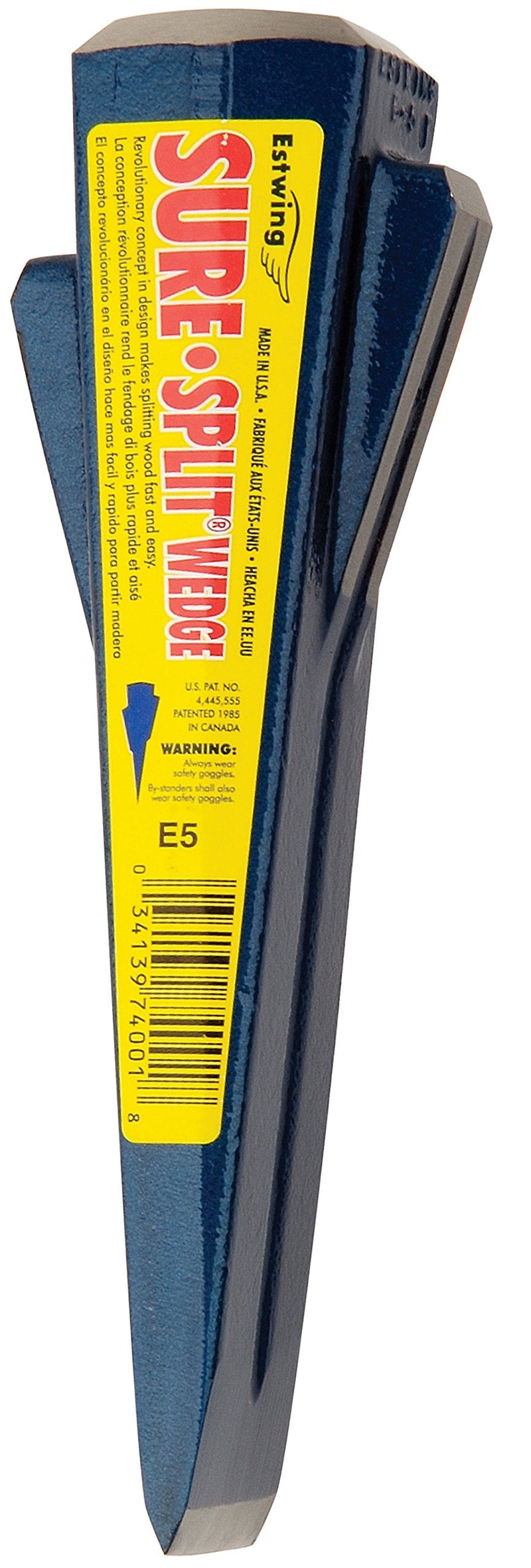 Estwing E-5 5 Lb Sure Split Wedge and ESTWING Sure Strike Drilling/Crack Hammer - Splitting and Striking Tools
