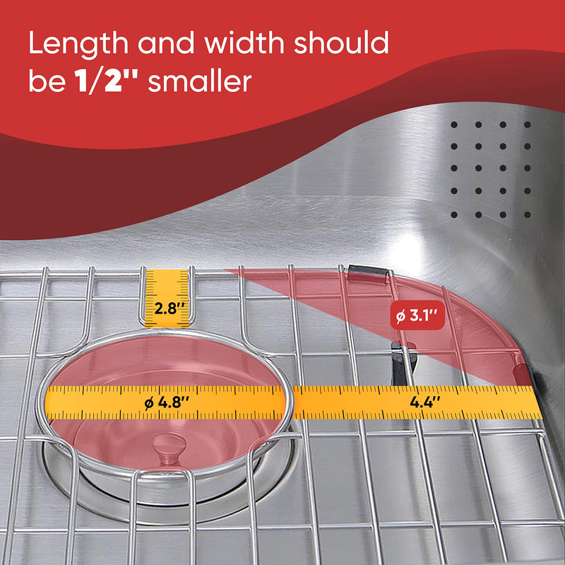 Kitchen Sink Protector Grid, Stainless Steel Sink Bottom Grid 13.6 x 11.6 Inch, Sink Rack for Bottom Protection Steel Gray