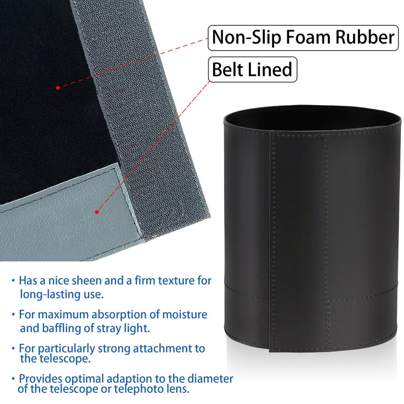 Astromania Flexible Dew Shield for Telescope Front Outer Diameter from 123mm - 142mm Diameter - Keep Dew Away and Gives You Clear observing for The Entire Night For Outer Diameter from 123mm - 142mm