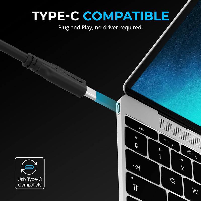SABRENT Multi-Port USB-C Hub with Power Delivery, HDMI Out, 3 USB A Ports, 4K@60Hz, 90W PD, Aluminum [HB-SHPU] USB-C 5-Port Hub