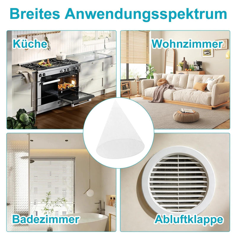 Pack of 10 Cone Filter DN 125 Filter Ventilation System Cone Filter DN 125 G4 Filter Mat Replacement Compatible Zehnder Pluggit Maico Helios Disc Valves Replacement Filter Suitable for | Filtermatte Ersatz, Kompatibel Zehnder, Pluggit, Maico, Helios Di...
