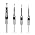 HUHAO 5Pcs Square Hole Drill Bit Set,HSS High Speed Steel Square Hole Saw Mortise Chisel Drill Bit Tools 1/2", 1/4", 3/8", 5/16", 7/16" Fit for Mortising Machines Drill 5pc