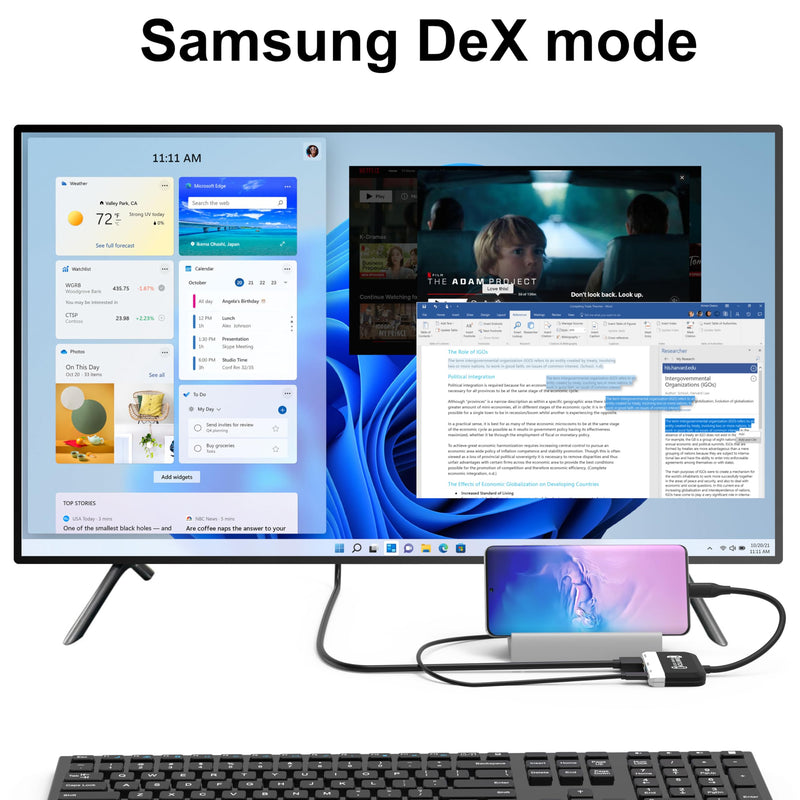 Switch Dock for Nintendo Switch/OLED Switch,3-in-1 Portable TV Dock with 4K HDMI USB 3.0 Port USB C PD 100W Charging,Travel Docking Station Replacement for Switch Black