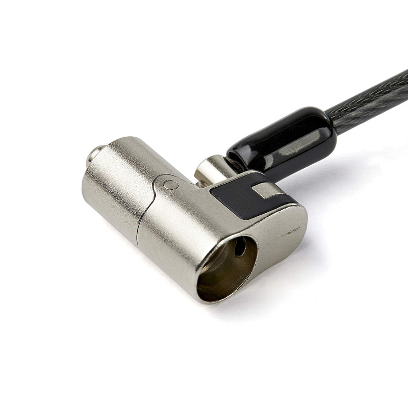6.5 [2m] 3-in-1 Universal Laptop Cable Lock - Keyed Security Lock for K-Slot, Nano & Wedge Slot Desktop/Laptop - Anti-Theft Unique Keyed Single Pack Interchangeable