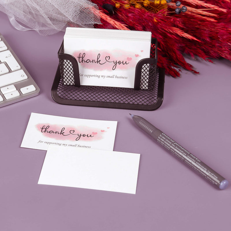 [Australia - AusPower] - 200 Thank You For Supporting My Small Business Cards, Elegant and Professional Design, 2" x 3.5", Recommended for Online Retailers, Small Business Owners and Local Stores Thank You Cards 2"x3.5" 