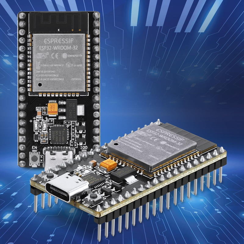 4 Pack ESP32 Board ESP32-32S WROOM Module CP2012 USB C 38 Pin WiFi+Blue Tooth Type-C Interface ESP32-DevKitC-32 Development Board STA/AP/STA+AP 4 Pack
