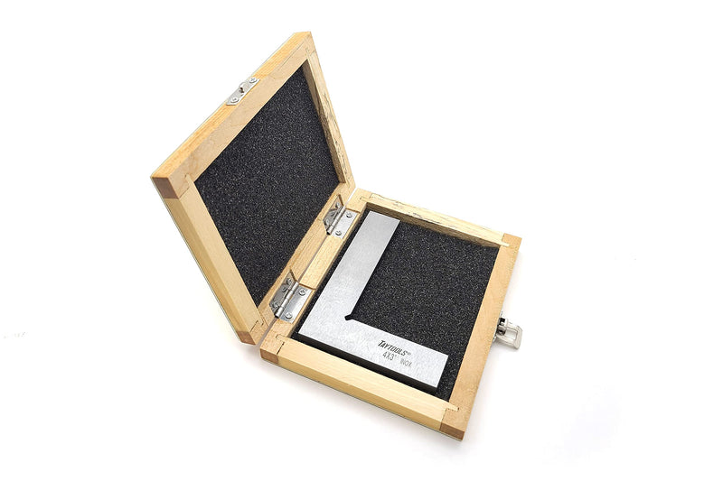 Taytools 7464237 Machinist Engineer Solid Stainless Steel Square 4” x 3” x .220” Thick DIN 875/0 (Square w/in - 0.0003”) Stainless Steel