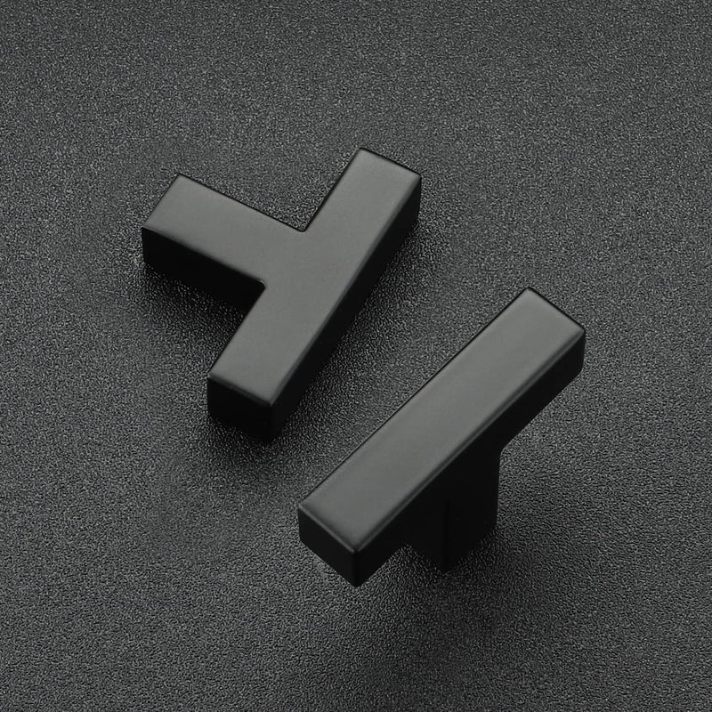 Ravinte 12 Pack 2 inch Length Square Cabinet Pulls Matte Black Stainless Steel Kitchen Drawer Pulls Cupboard Handles Cabinet Handles