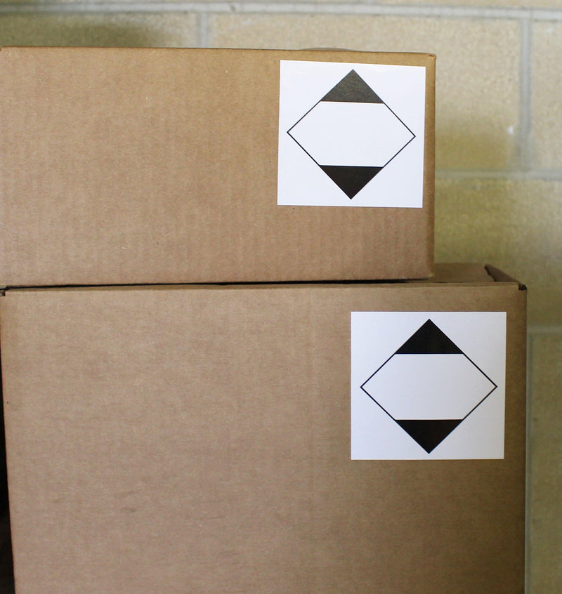 ChromaLabel 4 x 4 inch Ground ORM-D Shipping Labels, 250 Labels per Roll
