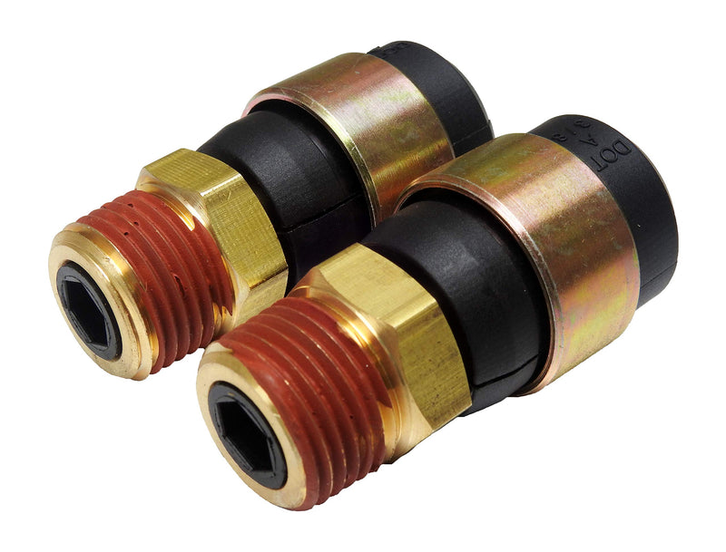 Road Superior Truck Parts Rubber Air Line Quick Repair Swivel Kit for Truck and Trailers, 3/8" NPT Fittings