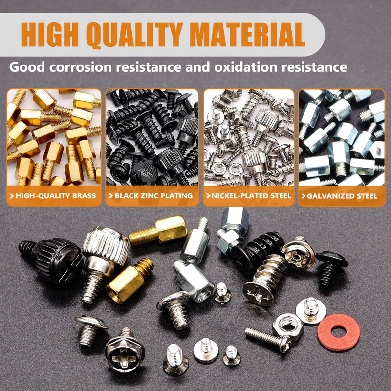 mankk 23 Sizes M.2 Computer Screws Motherboard Standoffs Laptop Screws for Motherboard,HDD Hard Drive,SSD,PC Case,PC Fan,ATX Case,CD-ROM