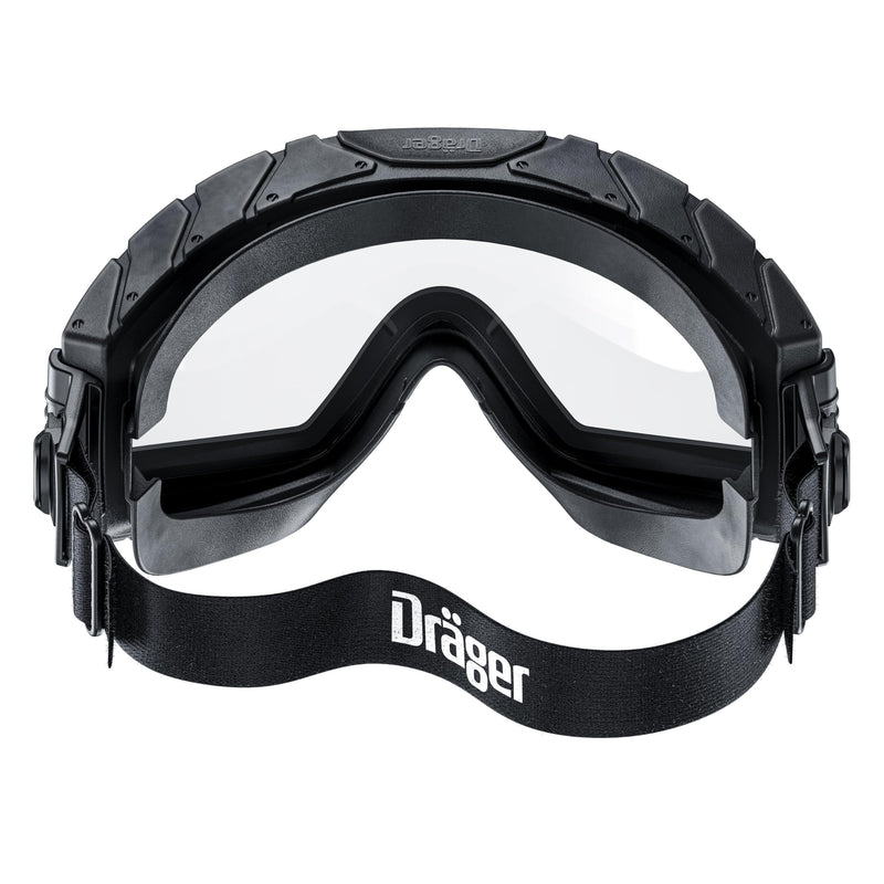 Dräger Safety Glasses X-pect 4800 | Anti-Fog & Anti-Scratch Safety Goggles with Double Screen Black
