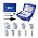 HIGHFIRE 13pcs Hole Saw Set,Bi-Metal Hole Saw Kit, M42 Bi-Metal Hole Cutter Set with General Purpose 3/4" to 2-1/2" 13set