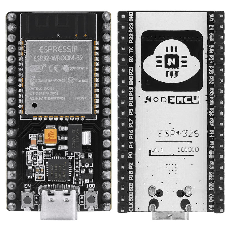 4 Pack ESP32 Board ESP32-32S WROOM Module CP2012 USB C 38 Pin WiFi+Blue Tooth Type-C Interface ESP32-DevKitC-32 Development Board STA/AP/STA+AP 4 Pack