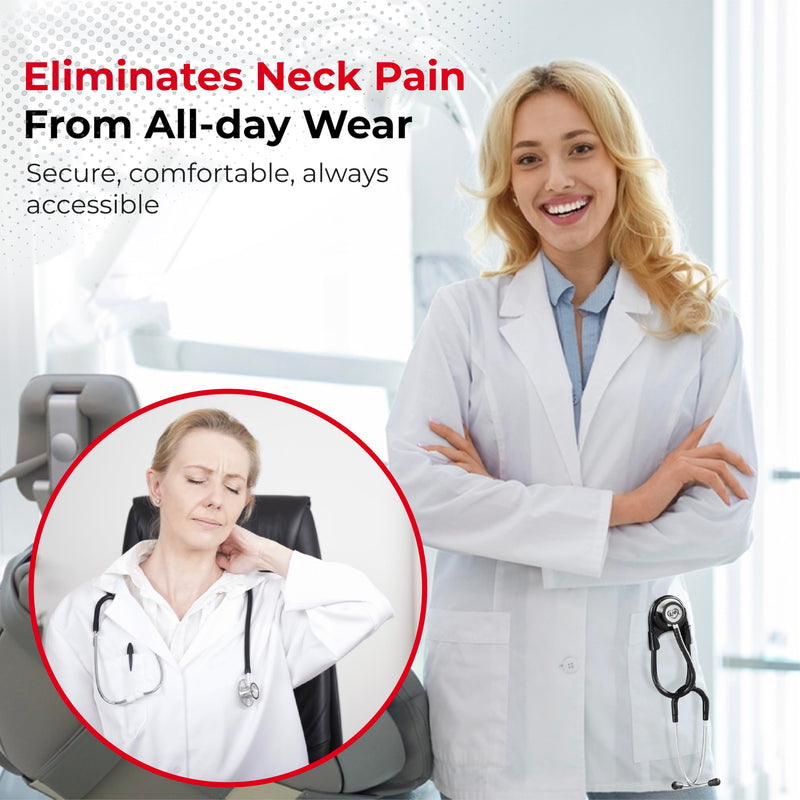 Clip-on Stethoscope Holder Hip Clip, Stethoscope Hip Holder for Waist Belt, for Physicians Nurses and Students, Compatible with ADC MDF Adscope Littmann Stethoscope Stethoscope Holder Only