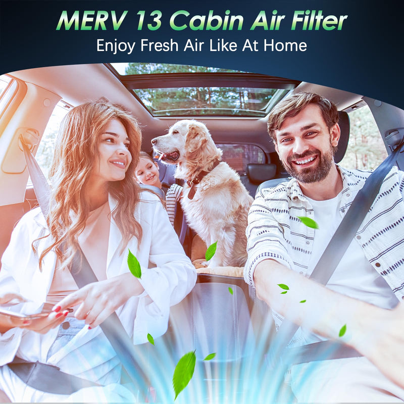 MERV 13 Cabin Air Filter with Activated Carbon, CF10553 (CP553) for Nissan Frontier, NV1500, NV2500, NV3500, Pathfinder, Xterra, Suzuki Equator