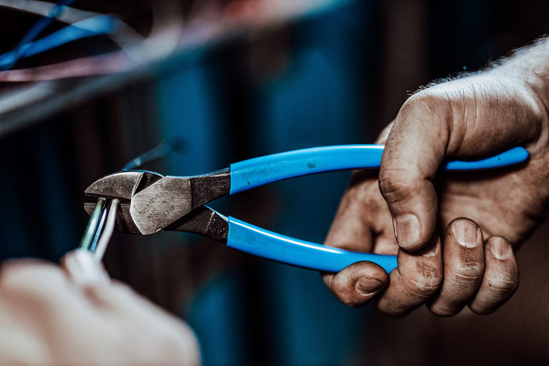 Channellock 338 Diagonal Cutting Plier,8" L, Blue 8