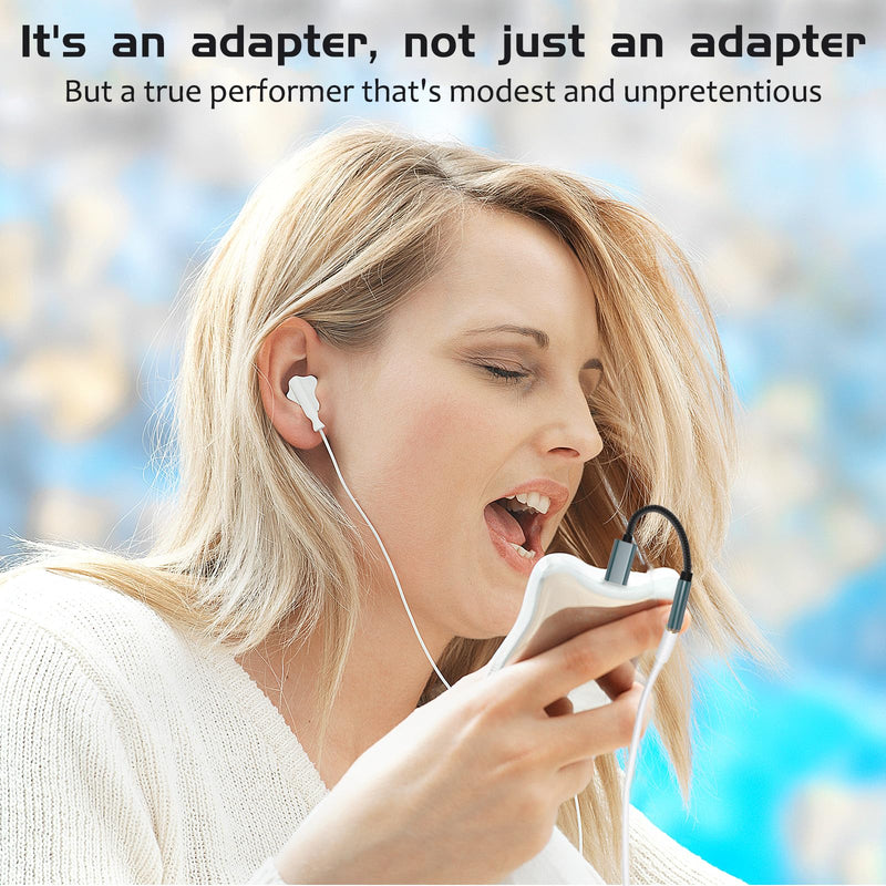 USB C DAC Dongle Amplifier [♪Ultimate Audio Experience♪] USB-C to 3.5mm Audio Adapter with CX31993 Chip Supports Hi-Resolution 32-bit/384kHz Lossless HiFi Music Compatible with Type C Smartphones