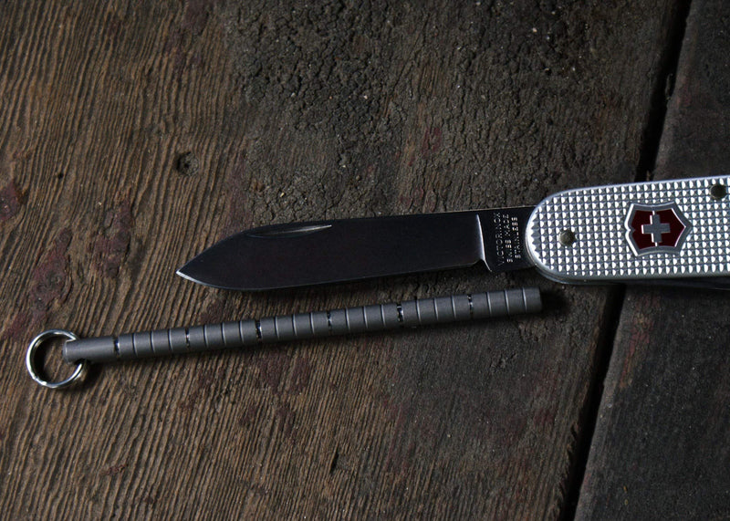 TEC Accessories - Inchworm - Titanium - Ruler - Imperial Units - Keychain Tool - Everyday Carry Inchworm (Imperial)
