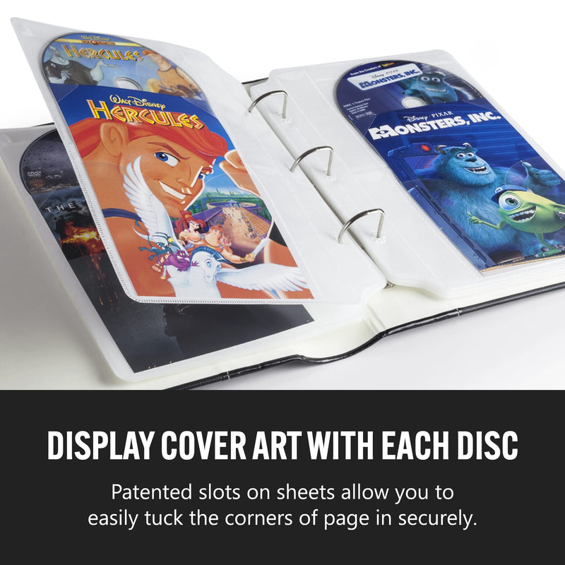 Bellagio-Italia Large DVD Binder Insert Pages Pack of 1