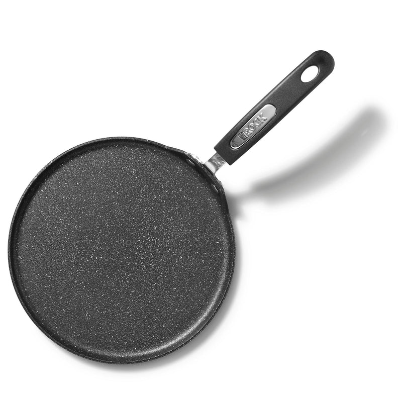 Starfrit The Rock 26cm (10") Non-Stick Multi Pan - Tawa - Durable Forged Aluminum - Oven Safe - PFOA Free - Easy to Clean - Black 10 inches 10" Multi Pan Fry pan