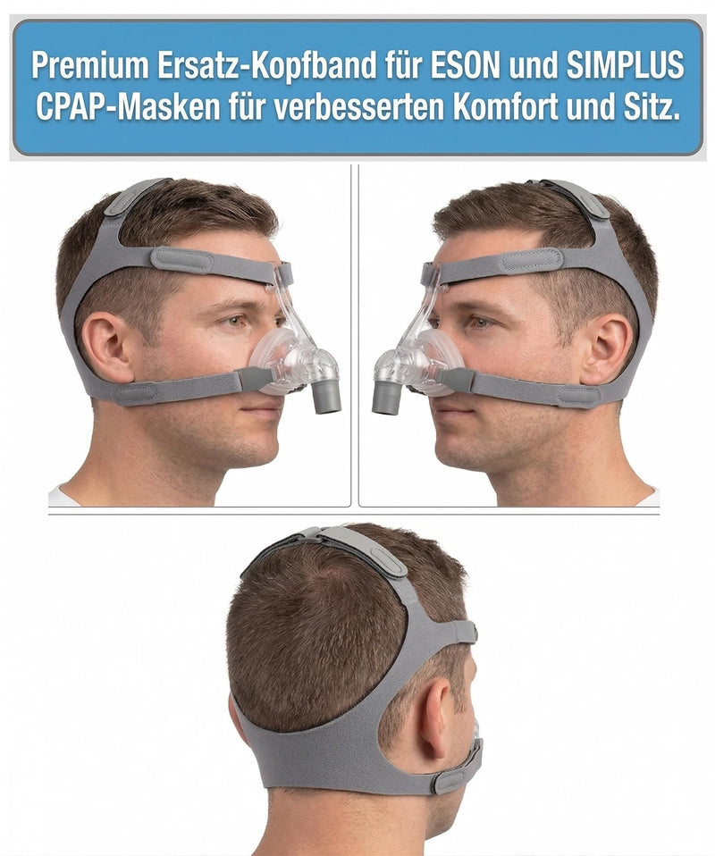 Pack of 2 Headband for Fisher & Paykel Eson - Mask & Clips Not Included | Soft headgear for stable, leak-free fit - CPAP accessories for comfort - mask strap neoprene - Fisher & Paykel 2 pieces (pack of 2)