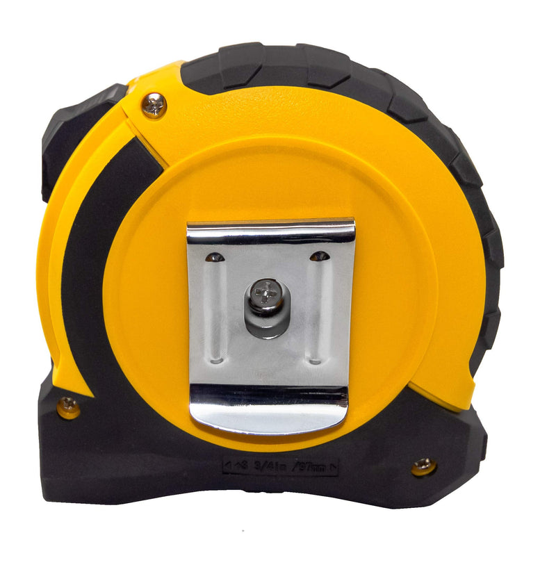 Komelon 52435; 35' x 1.06" Powerblade II Tape Measure, ABS Case, Black/Yellow, Small Standard Lock - 35FT 10.7 m