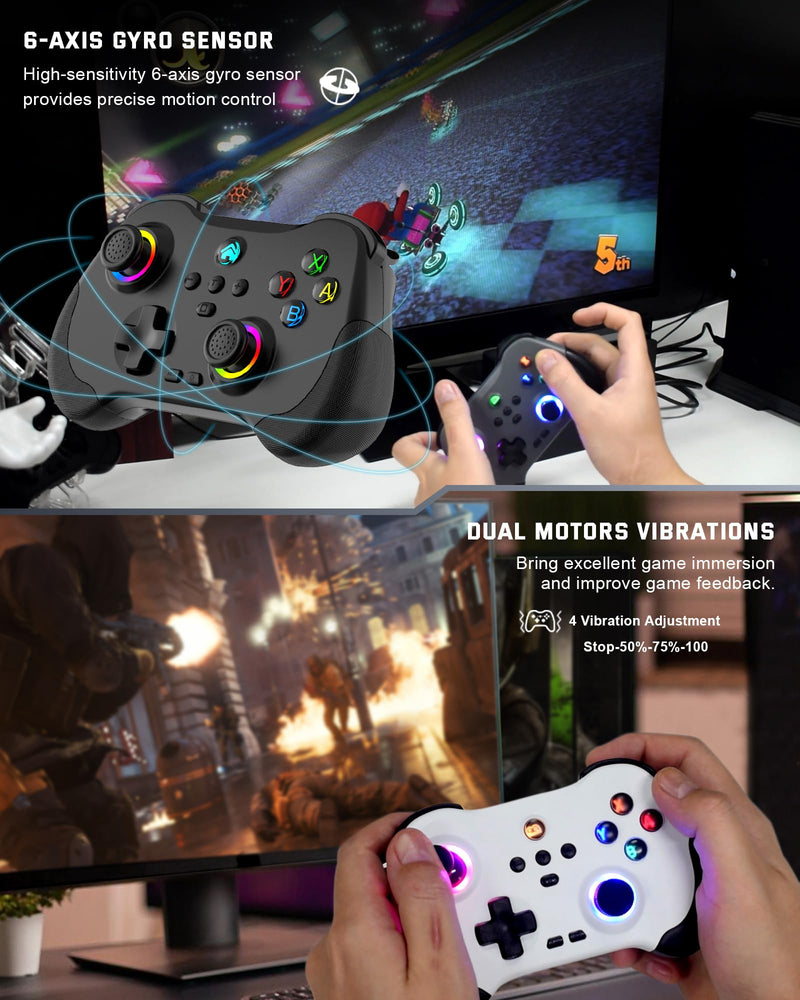 Joso Mobile Gaming Controller for iPad/iPhone/Tablet, Cloud Controller Remote Joystick for iOS/Android, Wireless Switch Controller with Macro Buttons/Hall-Rocker/Hall-Trigger - Green