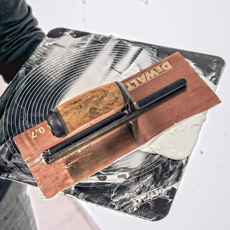 DEWALT 13" Drywall Hawk w/Soft Grip Handle | Aircraft-Grade Aluminum, Hard-Coat Anodized