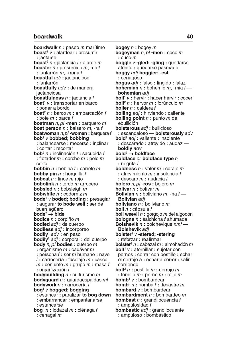 Merriam-Webster's Word-for-Word Spanish-English Dictionary (Multilingual, English and Spanish Edition)