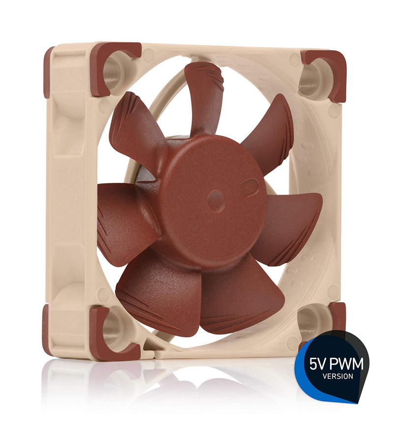 Noctua NF-A4x10 5V PWM, Premium Quiet Fan with USB Power Adaptor Cable, 4-Pin, 5V Version (40x10mm, Brown) (Pack of 2) 40x40x10 mm (Pack of 2)