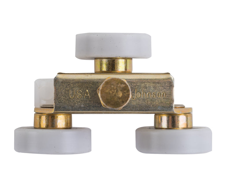 Johnson Hardware Sliding Door/Pocket Door Hanger Ball Bearing 1125-1 Inch Wheel, 200 lb Capacity 1 Inch