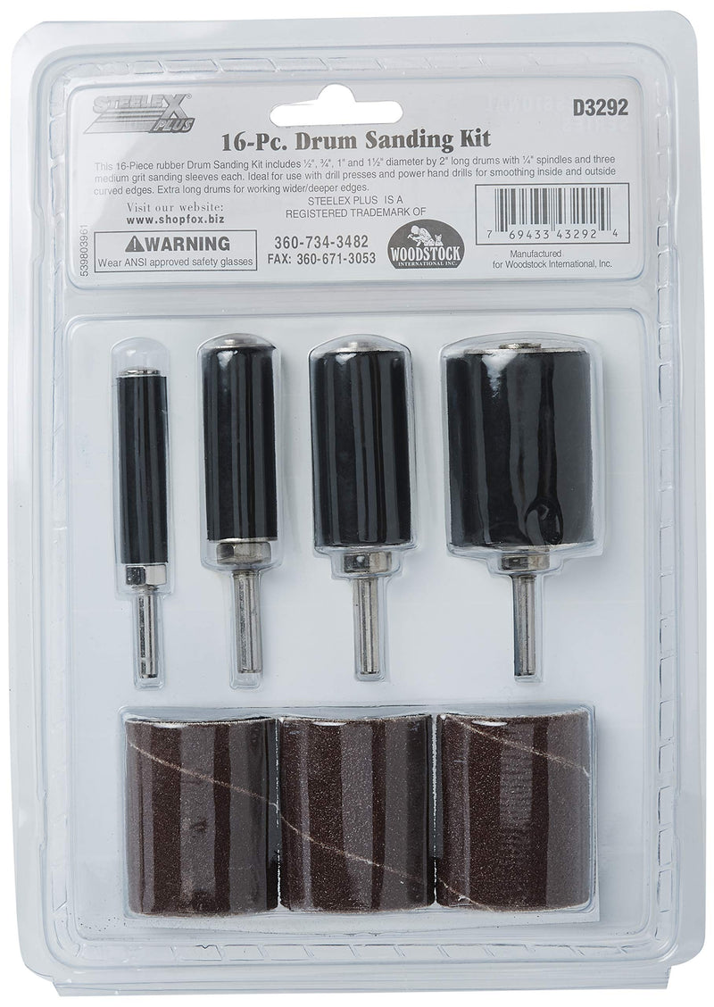 Woodstock D3292 Drum Sanding Kit, 16-Piece