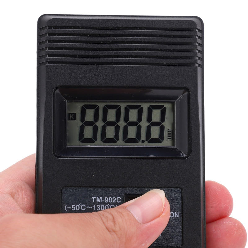 Digital Thermometer Tm‑902c K Thermometer Sensor LCD Temperature Detector with Thermocouple ‑50‑500℃ for Liquid and Semi-Solid Measurements