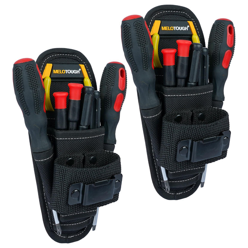 Small Tool Pouch with Belt Clip,Small Tool Holder Pouch, Min Work Organizer Tool Holster and Knife Holder 2 PACK