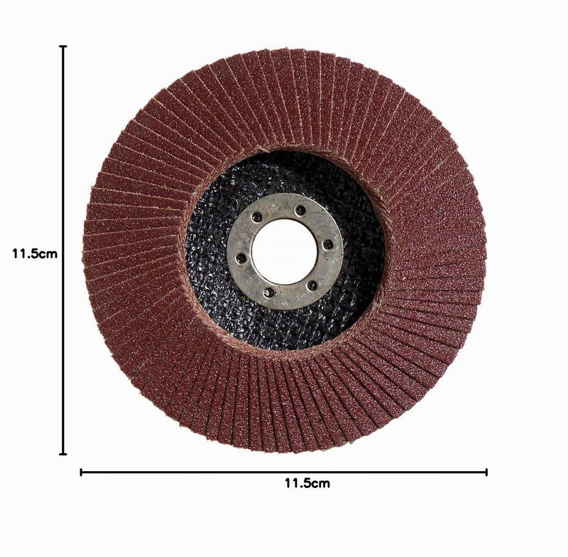 Bosch 2608603715 K120 Flap Disc for Metal, 0 V, Black/Red, 115 mm 120