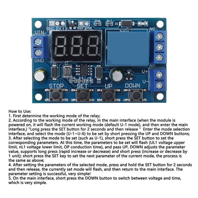Battery charge-discharge module, integrated timing under-voltage over-voltage protection board