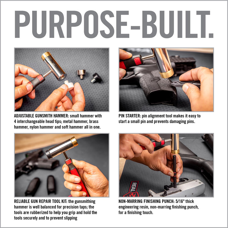 Real AVID ACCUPNCH HMMR PIN PNCH Set Hammer & Premium Brass Punches
