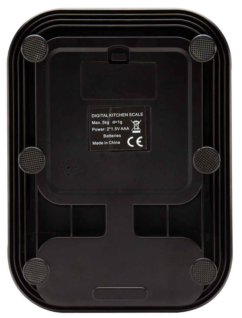 Talking Kitchen Scales - Big Numbers with Clear Loud Voice North American Accent (Black) Black