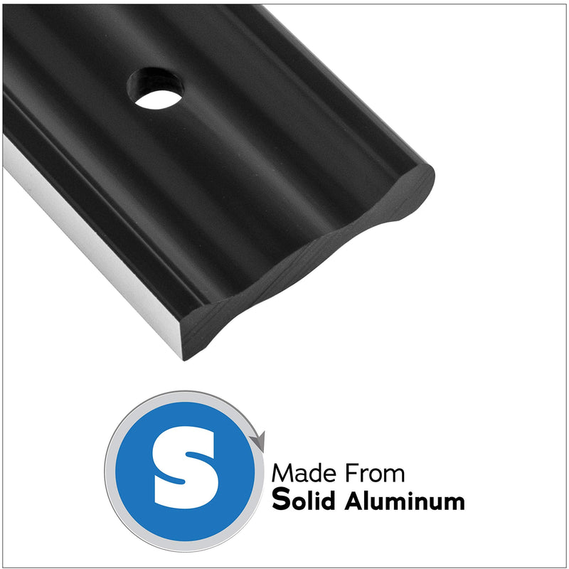 18" Anodized Aluminum Straight Edge Tool with .001 Tolerance Precision Edge, Check Straightness On Metal Surface Tops & Machinery, Layout Tool for Marking and Scribing Lines