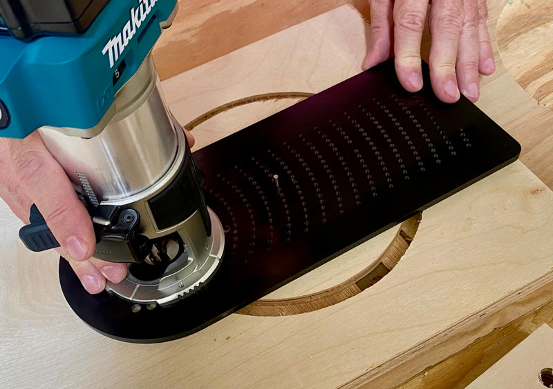 Jasper 290 PRO Circle Jig - WOOD Grade A | Industrial Polycarbonate | Professional Grade | 268 Circles 1½"-18 3/16" | Compact Routers | Pro Precision