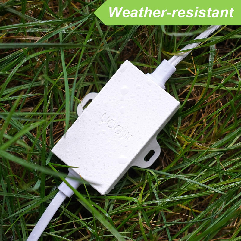 Uogw 20Ft/6m Outdoor Power Adapter Compatible with Wyze Cam Pan v3,Wyze Cam v4,Wyze OG,Wyze Cam Pan v2,Wyze Cam v3 and v3 Pro,WYZE Battery Cam Pro,5V 2A Adapter,Waterproof Power Cable for Wyze Cam