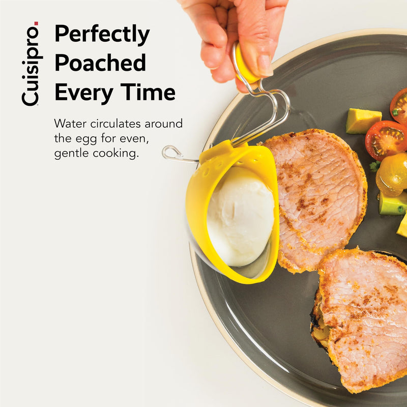 Cuisipro Stainless Steel Egg Poacher, Set of 2