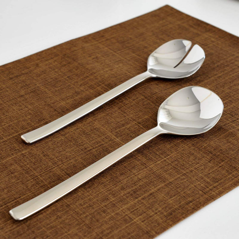 Alessi Ovale Salad Set, One size, Silver