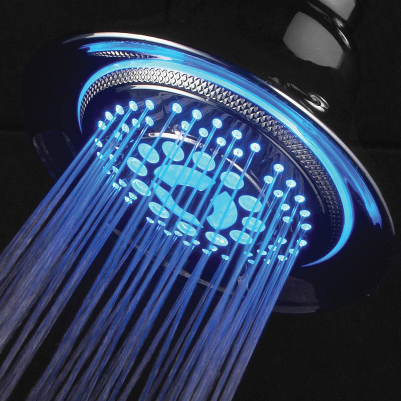 Hotel Spa 2 in 1 Shower System LED Shower Head with Hands-Free Option and LED Lighting